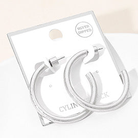 Matte Hoop Earrings