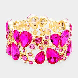 Crystal Teardrop Bracelet