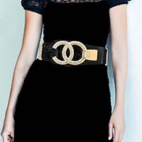 Embellished Double Circle Belt
